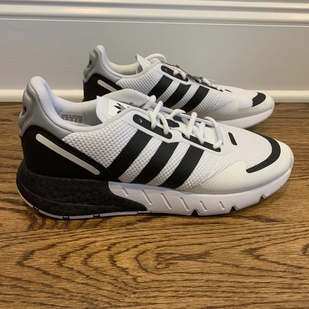 Adidas Originals ZX 1K Boost Running Shoes Black White Men's Size 10 FX6510